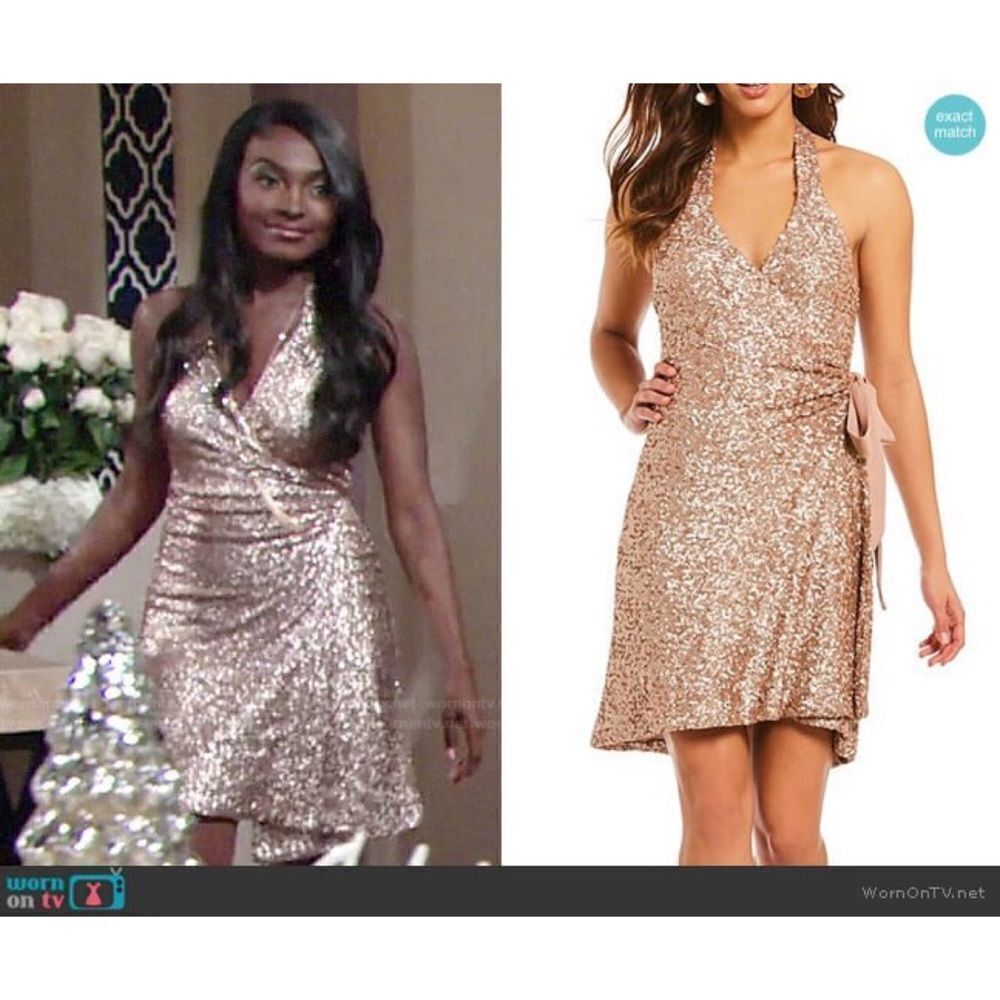NWT Dress the Population Sequin Danielle Dress - Picture 2 of 13